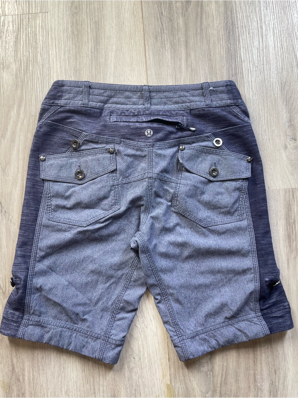 lululemon athletica Men’s Two-Tone Navy and Slate Athletic Shorts